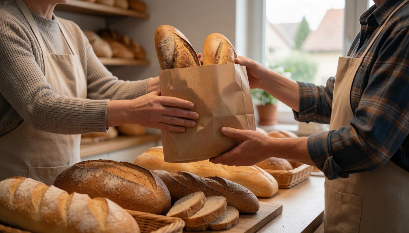 A rotating bread selection